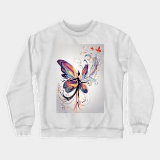 Abstract Butterfly Ballet Crewneck Sweatshirt